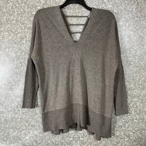 Chance or Fate Women's Gray Oversized Cozycore Sweater - Size Medium - Tunic